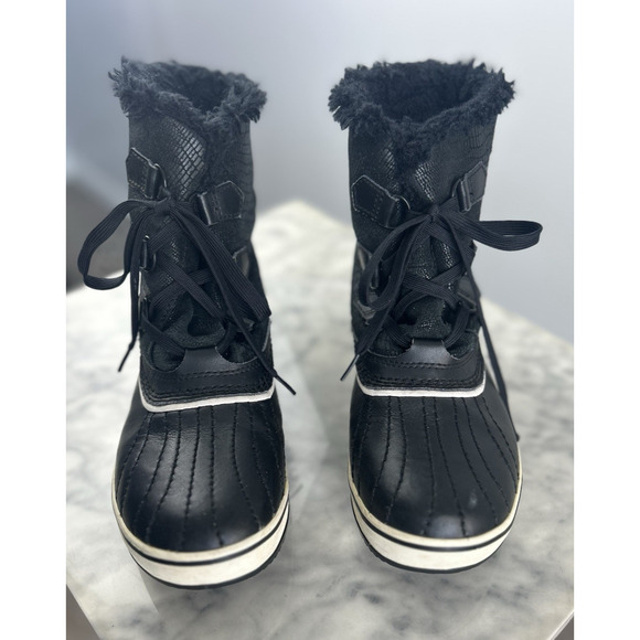 Sorel Boots Tivoli Womens Size 9.5 Black Insulated NL 1631-010 Waterproof Snow - Picture 3 of 9